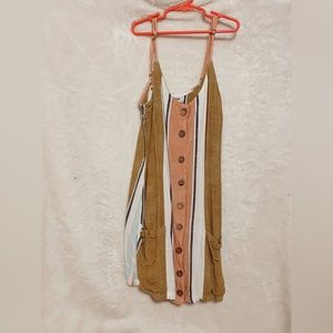 Tan and Pink Tank Sundress